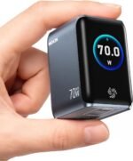 MOKiN 70W USB C Charger, 3-Port GaN Fast Charger with Smart Display & Touch Screen, 2026 New Laptop Charger Block for MacBook, iPad, iPhone, Galaxy - Image 2