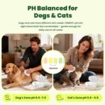 Unscented Dog Wipes & Cat Wipes (4x50 Packs) | Hypoallergenic, pH Balanced for Paws, Body, Eyes & Ears Grooming |All-Natural Plant Fiber Wipes with Aloe & Vitamin E | Pearl Texture - Image 4
