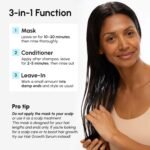 MAREE Deep Conditioning Hair Mask for Damaged Hair Treatment – Keratin Hair Care for Hydrating Growth Repair Moisturizing – Dry Curly Color Refreshing – 10 Fl Oz, White - Image 11