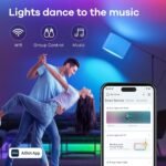 Linkind Smart Light Bulbs, Smart Bulb that Work with Alexa, Google Home, AiDot, LED Light Bulbs Color Changing RGBTW, 104 Preset Scene, Music Sync, Dotis, A19 E26 2.4G WiFi Bluetooth 60W 800LM, 4Pack - Image 9