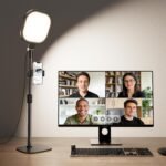Zoom Lighting for Computer, Adjustable Desk Lighting for Video Calls, 30 Light Modes Video Conference Light, Desk Ring Light with Stand for Webcam, Meetings, Live Stream, Home Office. CRI 97.8 - Image 2