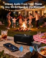 LED Display 2 in 1 Bluetooth 6.0 Transmitter Receiver 3.5mm AUX Jack RCA Wireless Audio Adapter Dongle for Airpods Headphones TV Airplane Flight Car Speaker Home Stereo, Dual Pairing & Handsfree Call - Image 8