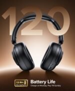 Hybrid Active Noise Cancelling Headphones, Bluetooth 6.0 Wireless Headphones Over Ear Headset with 120H Playtime, Hi-Res Audio, 5-ENC Mic, 35dB ANC Headphone Transparency Mode for Travel Office Gaming - Image 5