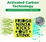 Fridge Ninja Compact Fridge Deodorizer (2 Pack) - More Effective Than Baking Soda - Compact Size Refrigerator Deodorizer Made of Activated Carbon - Image 4