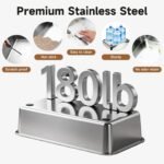 Stainless Steel XL Cat Litter Box for Cats,Gray | High-Sided Design Prevents Urine Leakage,Non-Stick,Easy to Clean,Includes Scoop,Gray - Image 8