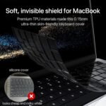 Soonjet Ultra Thin Keyboard Cover for MacBook Pro 14 16 & MacBook Air 13 15 | Premium TPU Protector for MacBook Pro 14/16 with M1-M5 Pro/Max Chips and MacBook Air 13/15 with M2-M5 Chips, US ANSI Layout - Image 3
