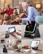 Induction Speaker 5-in-1 Wireless Bluetooth Audio for iPhone Android | No Pairing Needed, Adjustable Stand, RGB Light, Louder Sound, Emergency Phone Charging, Cool Tech Gift for Men, Women & Teens - Image 7