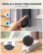 Fingerprint Smart Door Lock, ANYBELL Keyless Entry Door Lock with Camera, Built-in Wi-Fi Deadbolt for Front Door, Auto Lock, Cloudege App Control, Night Vision & Two-Way Audio, Home Security - Image 9