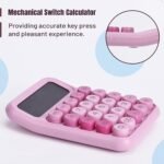 Mr. Pen- Mechanical Switch Calculator, 12 Digit Large LCD Display, Pink | With Big Buttons, Mechanical Switch Calculator for Home, School, Office - Image 4