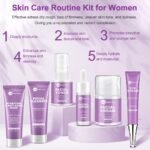 Skin Care Set,6 Pcs Anti-aging Skincare w/Korean Retinol,Hydrate, Moisturize Self Care Facial Skin Care Routine Kit Women Teen Girls Travel Skincare Gift Set,Valentines Birthday Gift for Women Her Mom - Image 6