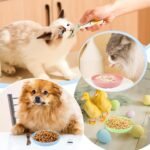 TKOnline 10 Pcs Cat Food Bowl, 5.6 Inch Plastic Shallow Pet Food and Water Dish for Relief Whisker Fatigue, Wide Cat Wet Feeding Bowls, Small Flat Dish for Indoor Outdoor Kittens Dogs - Image 8