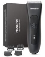 MANSPOT Manscape Groin & Body Hair Trimmer for Men, Electric Pubic Shaver | Replaceable Ceramic Blade, Ball Razors for Men, Manscape Kit with 4 Guards, IPX7 Waterproof, Wet/Dry Use, 90-Minute Shaving - Image 2