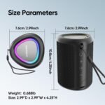 Portable Bluetooth Speaker Beach Essentials: IPX5 Waterproof for Outdoor/Powerful HD Sound/Dynamic Light/All Day Playtime/Wireless BT 5.3/TWS Pairing, Travel|Camping|Pool Accessorie, School Supplies - Image 10