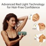 Ice Cooling IPL Home Use Hair Removal Device, Laser Hair Removal Machine Painless Epilator for Women Men, 3 Energy Levels & 2 Modes, Face Body Use with Razor & Glasses - Image 5