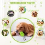 PIFFZEDO Dog Toys for Aggressive Chewers,Interactive Natural Rubber Chew & Squeaky Toy for Large Medium Breed,Dog Toothbrush,Tough & Durable (Green,Large) - Image 4