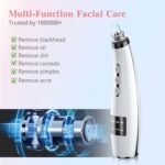 Blackhead Remover Vacuum, Facial Pore Cleaner, 5 Suction Levels, 5 Probes | USB Rechargeable Pore Cleaner, Electric Comedone Whitehead Extractor Tools, 4 Stainless Steel Tools - Image 3
