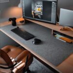Felt Desk Mat | Computer Mat for Desk(36x12Inches) | Large Felt Mouse Pad and Keyboard Mat | Desk Protector for Office | Dark Gray - Image 9