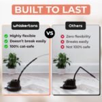 Whiskertons Interactive Bird Simulation Cat Toy Set, Interactive Cat Toys for Indoor Cats, Cat Feather Toy, Self-Holding Suction Base, 5 Replacement Birds, Feathers & Bells, Realistic Bird Impression - Image 7