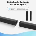 Sound Bar for Smart TV,90W Soundbar with Bluetooth/ARC/Optical/AUX Connect, Auto Volume Boost, 3 Customizable Equalizer Modes, 2 in 1 Detachable Soundbar for TV/PC/Gaming/Projectors - Image 9