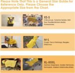 Lukovee Dog Raincoat, Waterproof Rain Jacket, Clear Hood & Reflective Rim | Easy On Off Adjustable Straps, Leash Hole, Soft Mesh Lining, Storage Pocket, Poncho for Small Medium Large Dogs (Yellow,M) - Image 9