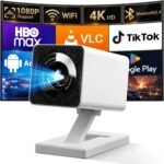 【Built-in APPS】Mini Projector With Wifi And Bluetooth, 1080P 4K Support Portable Projector, Movie Projector for Bedroom, Compatible with Smartphones/TV Stick/iPad/PS5/Laptop/HDMI/USB - Image 2
