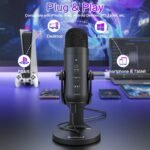 ZealSound Podcast Microphone for PC, Noise Cancellation USB Mic with Gain, Volume Adjustment & Mute Button, Monitoring & Echo, for YouTube, TikTok, Podcasting, Streaming, iPhone, iPad, Android, Mac - Image 5