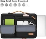 MOSISO 360 Protective Laptop Shoulder Bag, 15-15.6 inch Computer Bags | Compatible with MacBook Pro 16 inch, HP, Dell, Lenovo, Asus, Side Open Messenger Bag with 4 Zipper Pockets, Black - Image 5