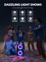 Party Bluetooth Speaker - 240W Peak Loud Speaker, Dazzling Light Show, Deep Bass, IPX4 Waterproof, 15H Battery, TWS Pairing, BT 5.3 Wireless, Portable for Home/Outdoor/Beach/Pool Party - Image 4