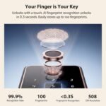 Keyless Entry Door Lock, Biquole Smart Lock, Fingerprint Door Lock | with App Control, Electronic Keypad Deadbolt, Auto & One Touch Lock | Digital Smart Door Locks | Easy Installation | IP54 - Image 8