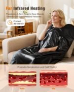 Infrared Sauna Blanket for Home, Infrared Deep Heating for Detox & Pain Relief, Portable Full Body Heat Therapy Wrap with Timer and Temp Control, 85-158°F, Machine Washable, Relaxation Gifts for Women - Image 3