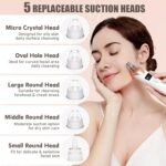 2026 Blackhead Remover Pore Vacuum,Facial Pore Cleaner-5 Suction Power,5 Probes,USB Rechargeable Blackhead Vacuum Kit Electric Pore Vacuum Tool for Adult - Image 6