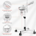 TASALON 2-in-1 Professional Facial Steamer with 5X Magnifying Lamp, Esthetician Steamer on Wheels with Ozone and Hot Mist, Standing Face Steam for Facial Deep Cleaning and Moisturize, SPA & Beauty - Image 5