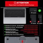 Soonjet Ultra Thin Keyboard Cover for MacBook Pro 14 16 & MacBook Air 13 15 | Premium TPU Protector for MacBook Pro 14/16 with M1-M5 Pro/Max Chips and MacBook Air 13/15 with M2-M5 Chips, US ANSI Layout - Image 7