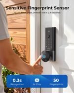 Fingerprint Smart Door Lock, ANYBELL Keyless Entry Door Lock with Camera, Built-in Wi-Fi Deadbolt for Front Door, Auto Lock, Cloudege App Control, Night Vision & Two-Way Audio, Home Security - Image 3
