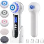 UMICKOO 3 in 1 Facial Cleansing Brush & Blackhead Remover, Rechargeable Face Scrubber with LCD Screen, IPX7 Waterproof, Deep Pore Cleaning, Exfoliating & Massaging for All Skin Types - Image 2
