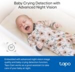 Tapo 1080P Indoor Security Camera, Baby Monitor, Dog Camera, C100(4-Pack) | Motion Detection, 2-Way Audio, Siren, Night Vision, Cloud & SD Card Storage, Works w/Alexa & Google Home, Wired - Image 6