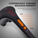 HANGSUN Handheld Neck Back Massager for Pain Relief Deep Tissue, Double Head Full Body Percussion Massage MG400 for Shoulder, Leg, Foot, Muscles - Image 3