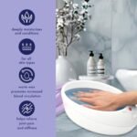 True Glow by Conair Paraffin Bath for Hands and Feet - Moisturizing Treatment With 1lb. Wax - Purple - Image 4