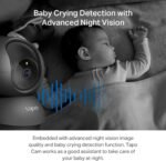 Tapo 2K Pan Tilt Security Camera for Baby Monitor, Dog Camera,C211(2-Pack) | Motion Detection, 2-Way Audio Siren, Night Vision, Cloud &SD Card Storage, Works with Alexa & Google Home, Black - Image 6