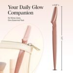 Kitsch Dermaplane Razor for Women Face – Terracotta, 12 pcs | Face Razors for Women & Men, Eyebrow Razor & Face Shaver – Exfoliating Facial Razor & Dermaplaner as Tool for Smoother Skin - Image 6