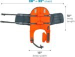 Outward Hound Granby Splash Orange Dog Life Jacket, Large - Image 8