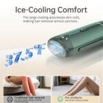 Ice Cooling IPL Home Use Hair Removal Device, Laser Hair Removal Machine Painless Epilator for Women Men, 3 Energy Levels & 2 Modes, Face Body Use with Razor & Glasses - Image 3
