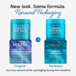 MAREE Deep Conditioning Hair Mask for Damaged Hair Treatment – Keratin Hair Care for Hydrating Growth Repair Moisturizing – Dry Curly Color Refreshing – 10 Fl Oz, White - Image 3