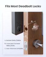 SwitchBot Lock Vision Pro Smart Lock, Palm Vein + Fingerprint, Keyless Entry Deadbolt for Front Door, Touchless Unlock, 12-Month Battery, WiFi No Hub, Auto-Lock, Matter, Apple Home, Alexa, Google - Image 10