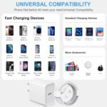iPhone 17 16 15 Charger Fast Charging Type C Chargers USB C Charger Block iPhone 17 16 15 Air Pro Max Chargers with 6FT Cable for iPhone 17/17 Plus/17 Pro Max/16/16 Plus/16 Pro Max/15 Pro Max/iPad Pro - Image 5