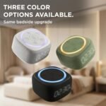 Gemini Home Speaker with AI Voice Assistant Access & Built-in Mic, Bluetooth White Noise Machine for Bedroom, 16 Sleep Sounds, 8 RGB Night Light Modes, LED Clock Display (BRS-180) | White noise machine for bedroom - 16 sleep sounds, 8 RGB night light modes - rich audio sound - white - Image 6