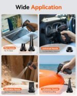 WOLFBOX MF60&MF70 Compressed Air Duster-110000RPM Super Power Electric Air Duster, 3-Speed Adjustable Rechargeable Cordless Air Blower with Fast Charging for PC Keyboard Cleaning, Car, Home (Black) - Image 8