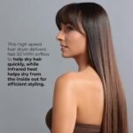 RUSK W8less 2000 Watt Ionic Hair Dryer - Ceramic Tourmaline Technology - Lightweight, Professional Blow Dryer for Fast Drying & Frizz Control (1 ct) - Image 4