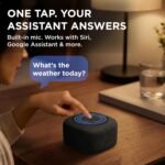 Gemini Home Speaker with AI Voice Assistant Access & Built-in Mic, Bluetooth White Noise Machine for Bedroom, 16 Sleep Sounds, 8 RGB Night Light Modes, LED Clock Display (BRS-180) | White noise machine for bedroom - 16 sleep sounds, 8 RGB night light modes - rich audio sound - black - Image 4