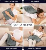GENIANI Back Pain & Relaxation Gifts for Women – Electric Heating Pad for Back, Neck & Shoulders, Soft Microplush Electric Throw Heating Pad for Period Comfort, Fast Heating, Auto Shut Off, 12"x24" - Image 3